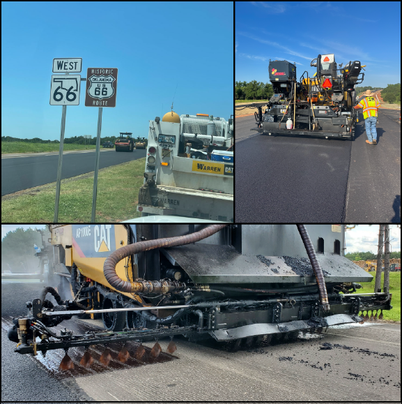 Paving On Historic Route 66