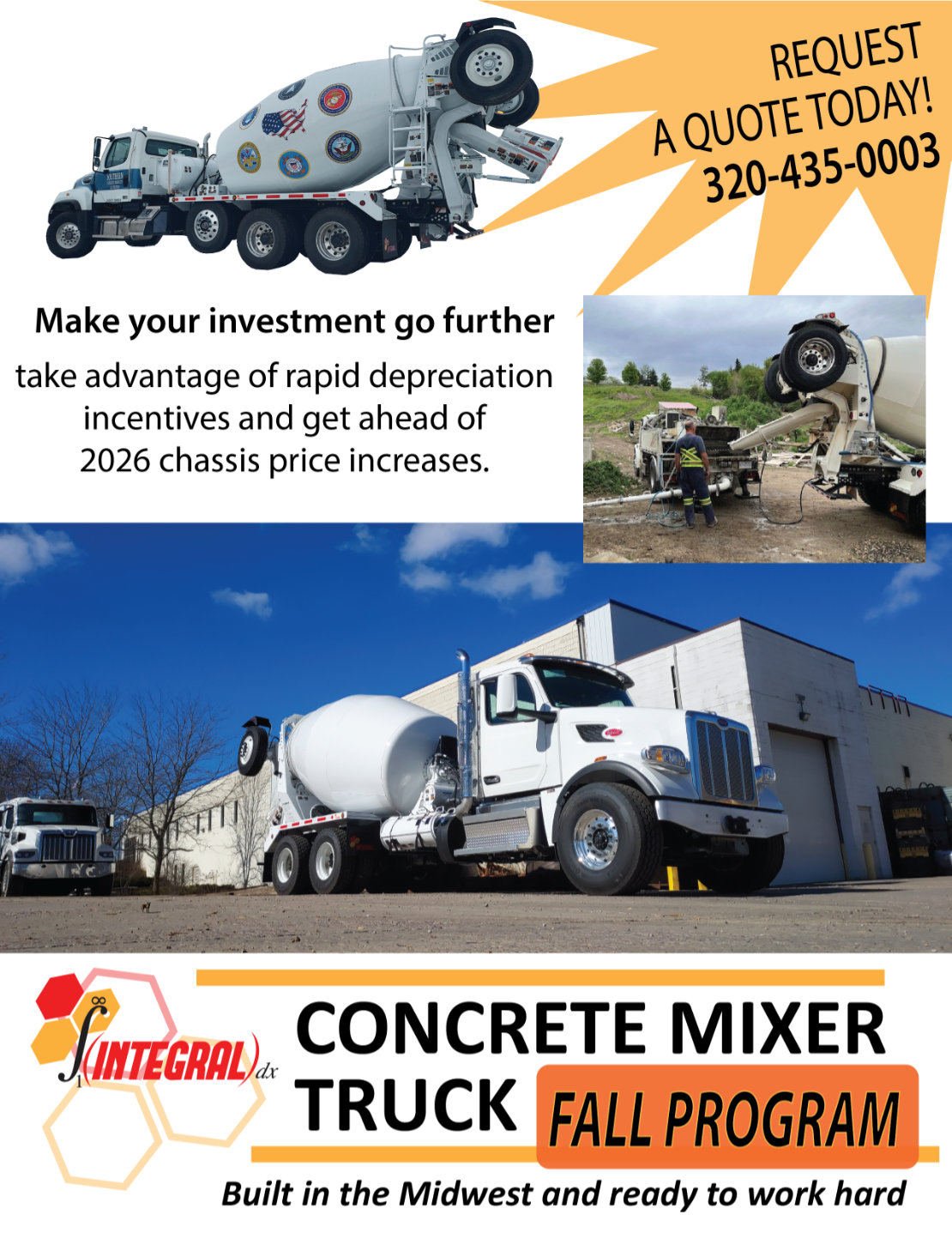 Concrete Truck Mixer Fall Program - Integral dx