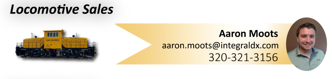 Locomotive Sales - Aaron Moots - 320-321-3156