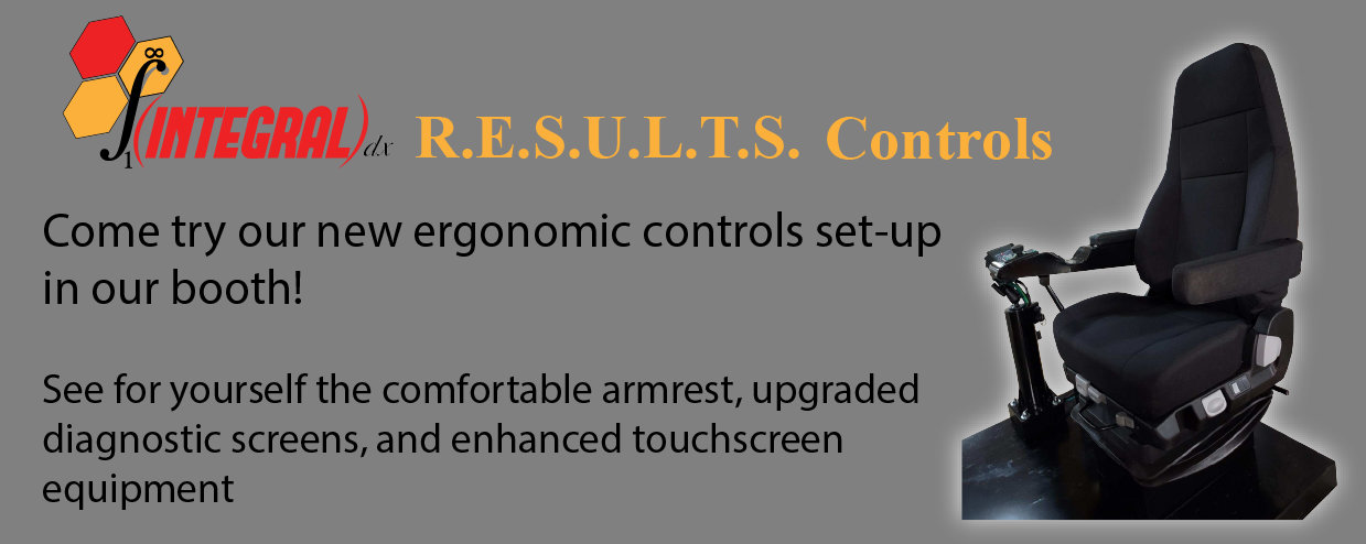 Come try our new ergonomic controls set-up in our booth